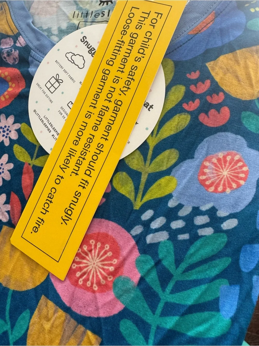 Little Sleepies Folk Floral - 3T - NWT